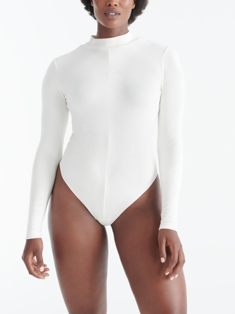 Knix Papaya Mock Neck Bodysuit